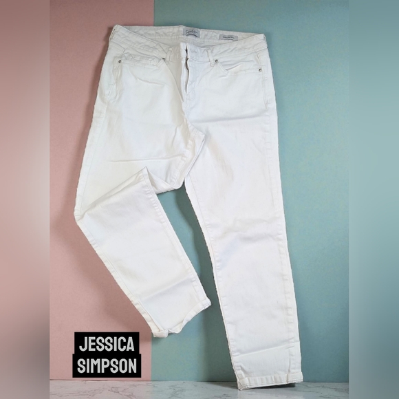 *0741 Jessica Simpson rolled crop skinny jeans Women 12 / 31 - Picture 1 of 3